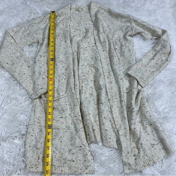Margeaux & Ellie Speckled Rainbow Open Front Cardigan Size Medium - Picture 4 of 11